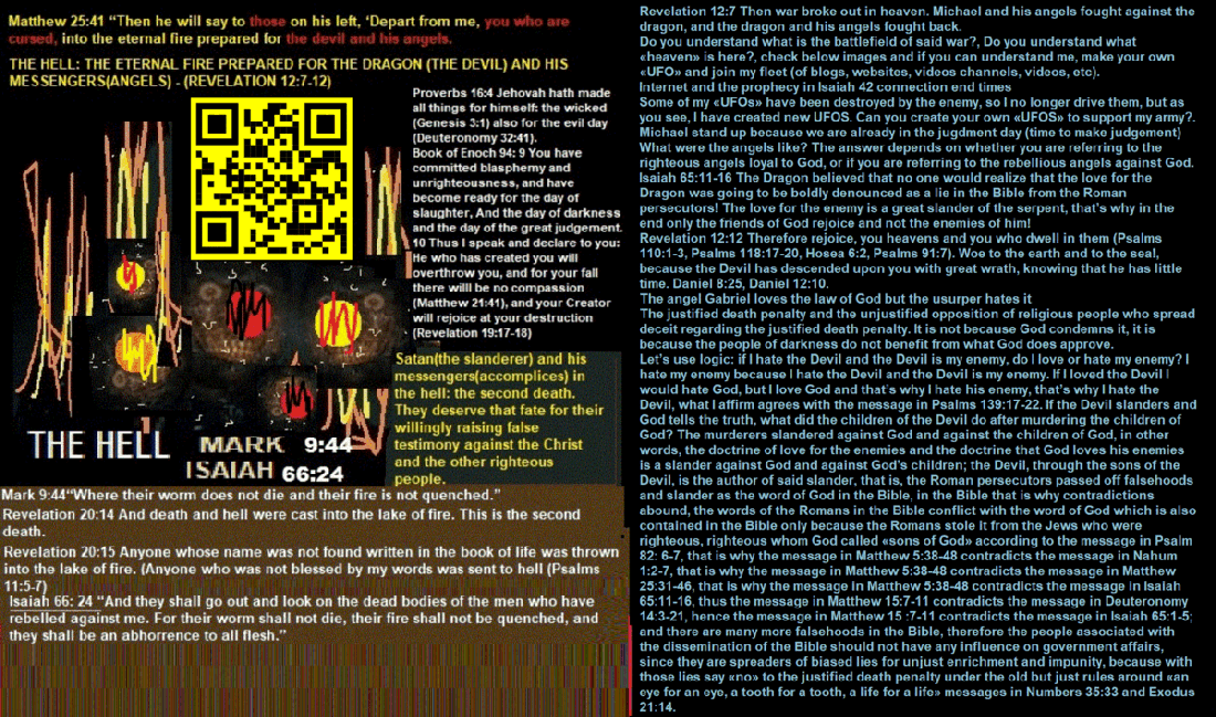 Gabriel sends Satans to hell - the eternal fire