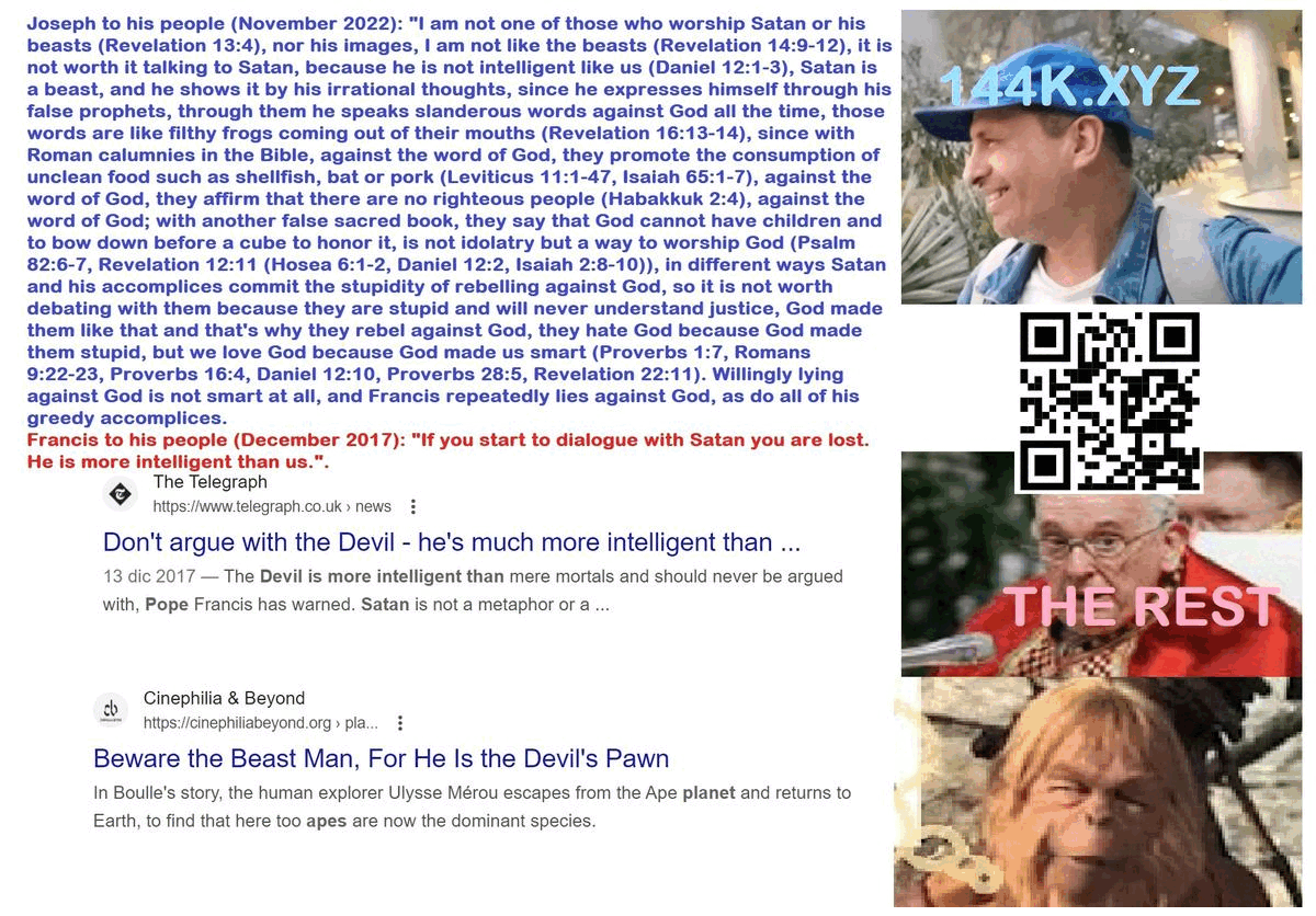 Joseph in the planet of the beast where a beast is the main ruler - Revelation19 19