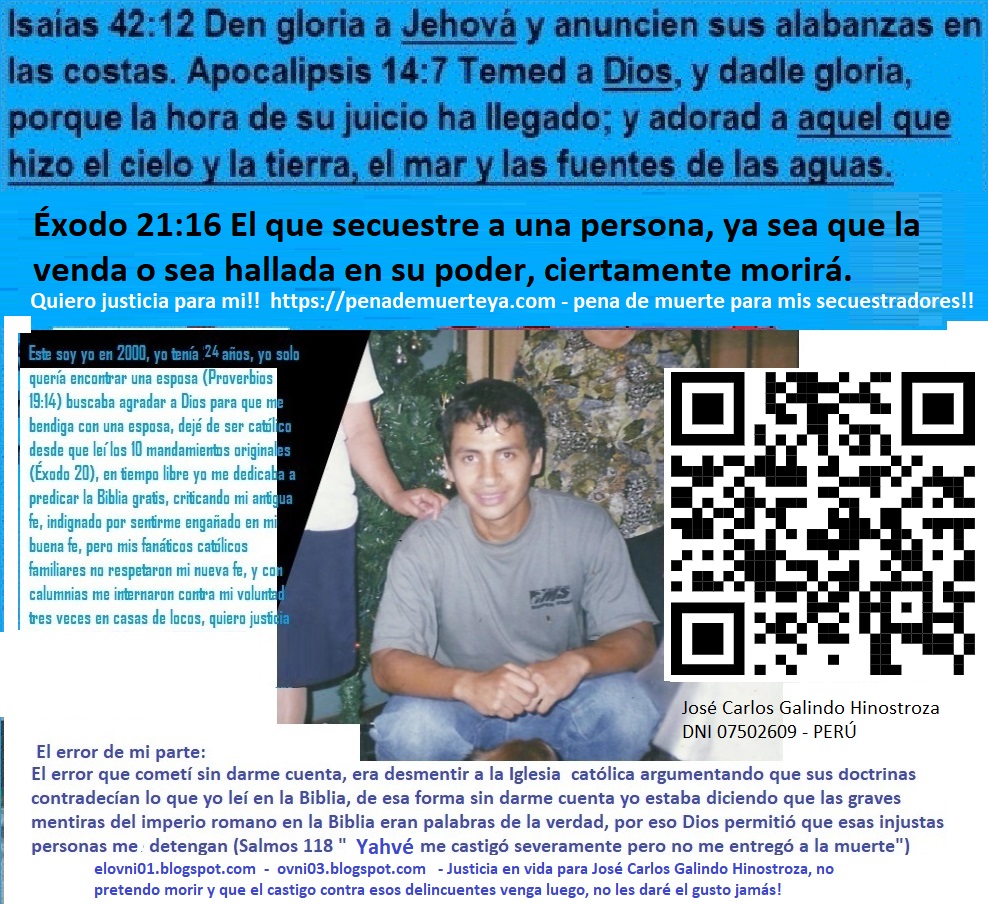 pena de muerte para secuestradores en la Biblia y en el libro de la vida