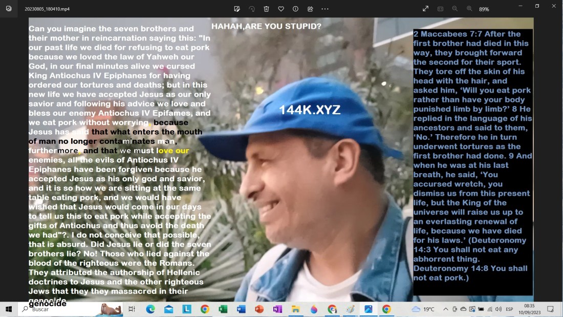 The absurd doctrine of the Romas in the Bible againts law forbiden foods in Deuteronomy 14 - part01