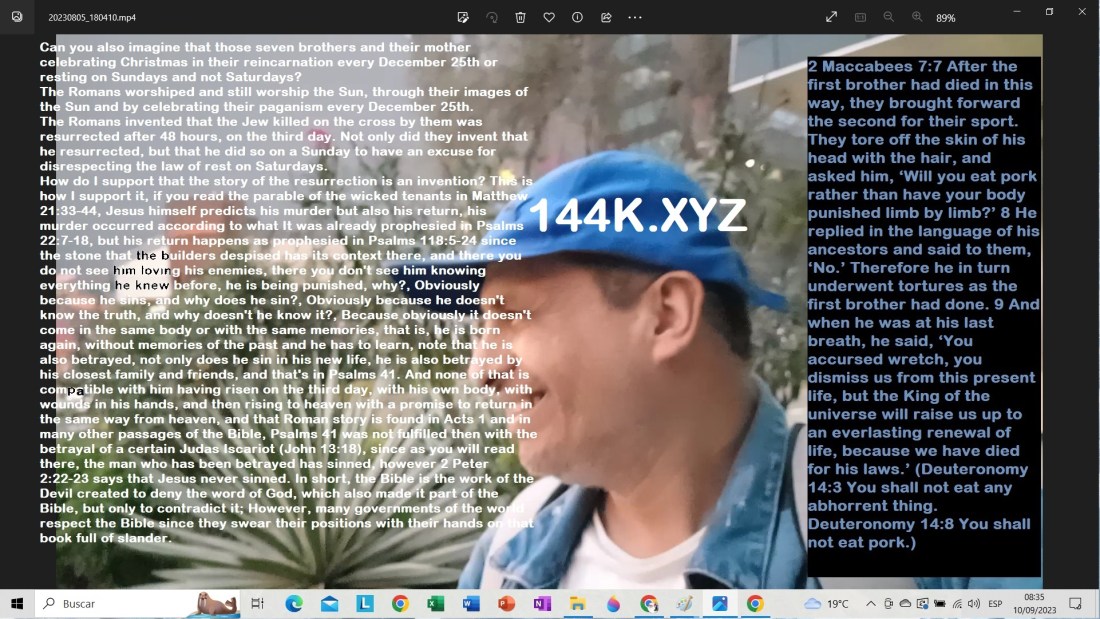 The absurd doctrine of the Romas in the Bible againts law forbiden foods in Deuteronomy 14 - part02