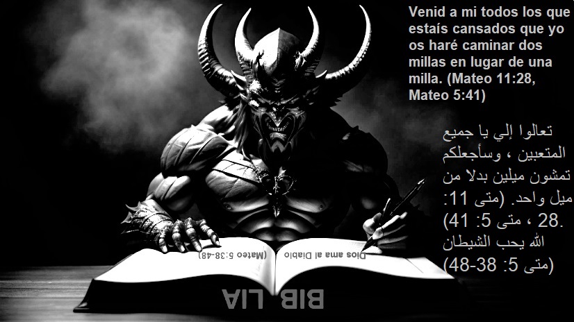 las ironias del evangelio en la Biblia idi23 arabe