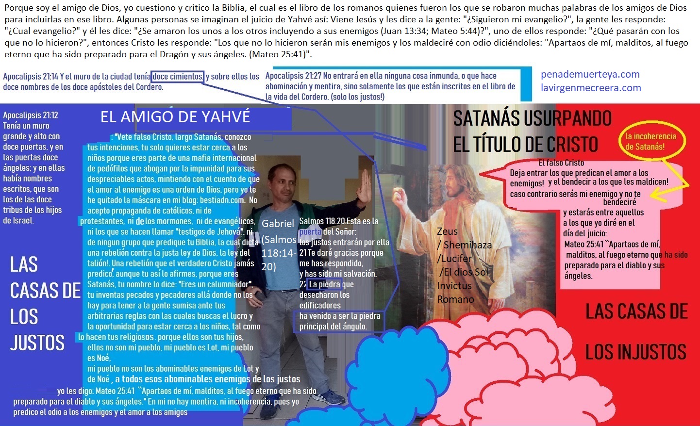 Satanas toca la puerta de la casa de Gabriel Proverbios 17 15 Abominacion es a Jehova quien justifica al impio