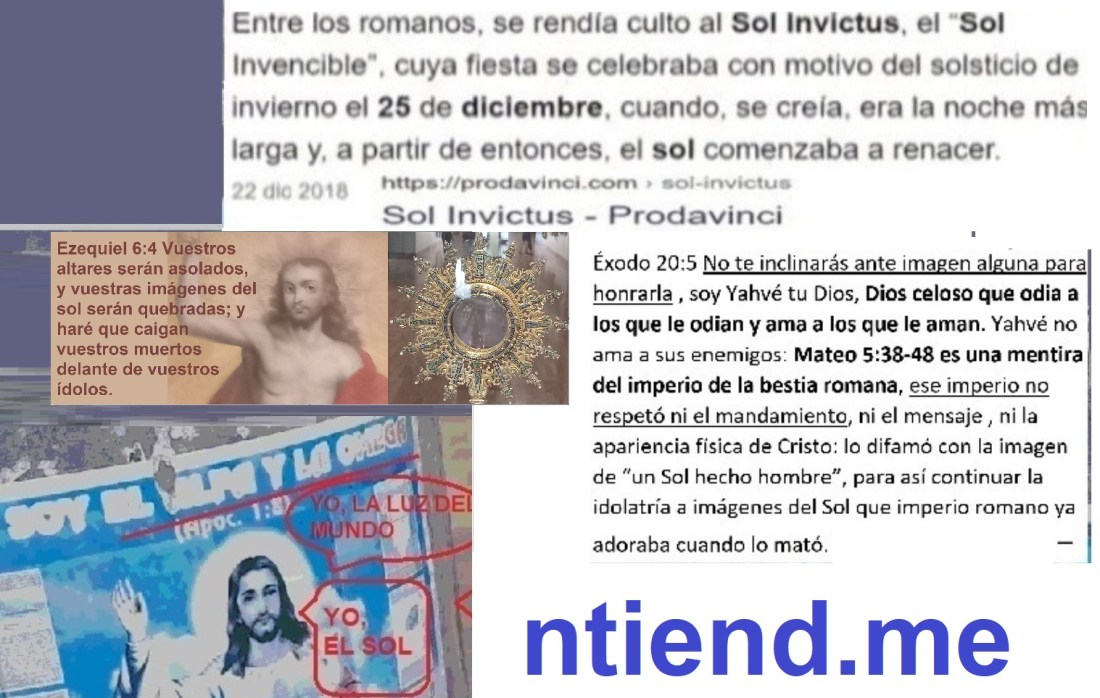 el brillo del Sol opacado por el brillo de la verdad