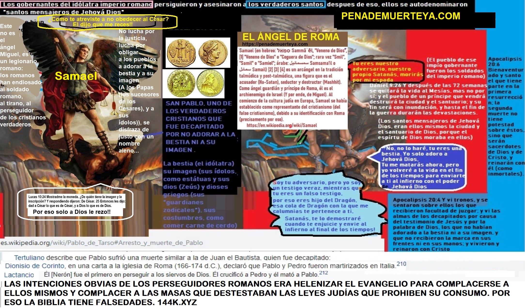 el falso miguel es el perseguidor romano adorado por las bestias