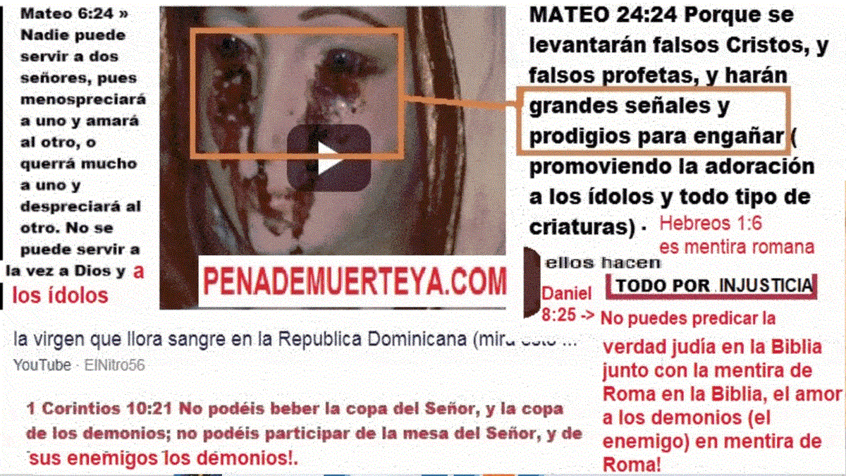 Falsos milagros que Dios permite para hacer notorio quienes adoran a Dios y quienes no