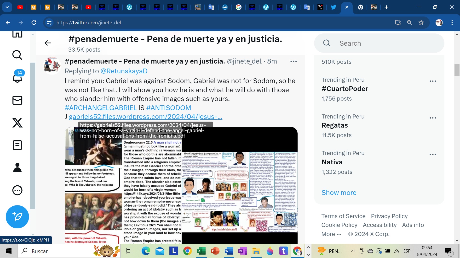 DEFENDING THE HONOR OF GABRIEL